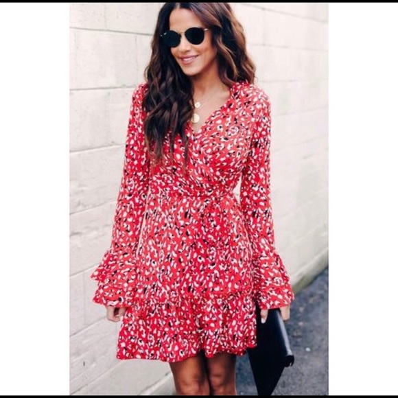 Vici Red Ruffles Dress - Picture 2 of 5